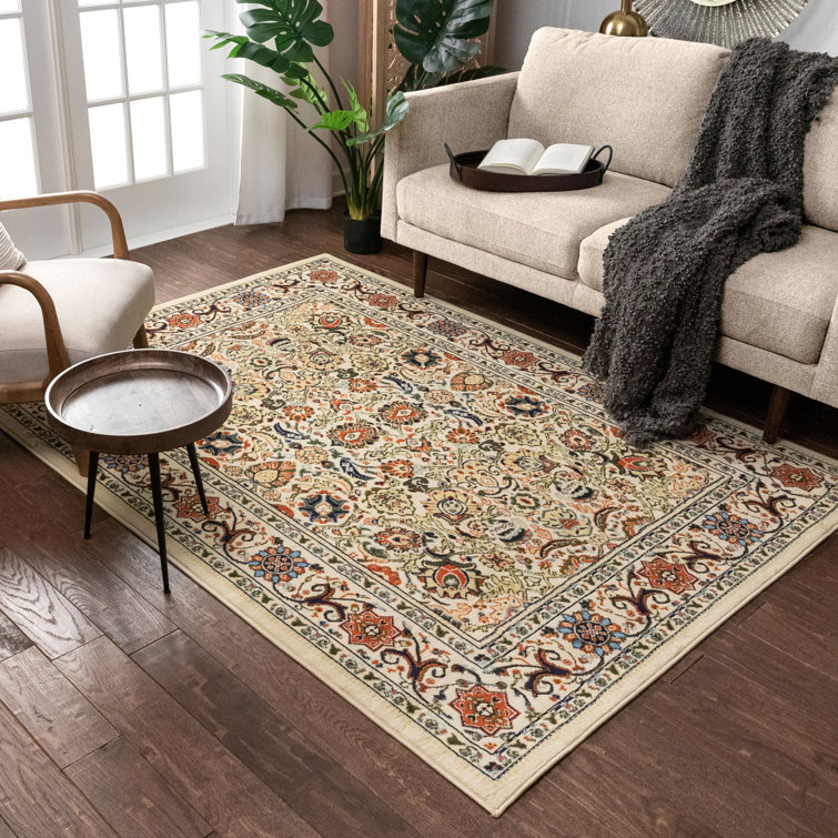 Well Woven Persa Oriental Ivory Area Rug & Reviews Wayfair